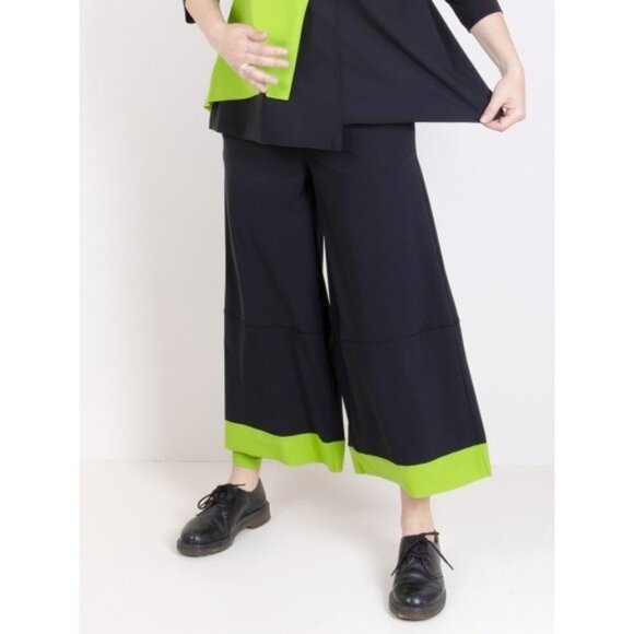 Chiara Cocol Italy Baby Tech Wide Leg Pant Size M - Picture 1 of 12